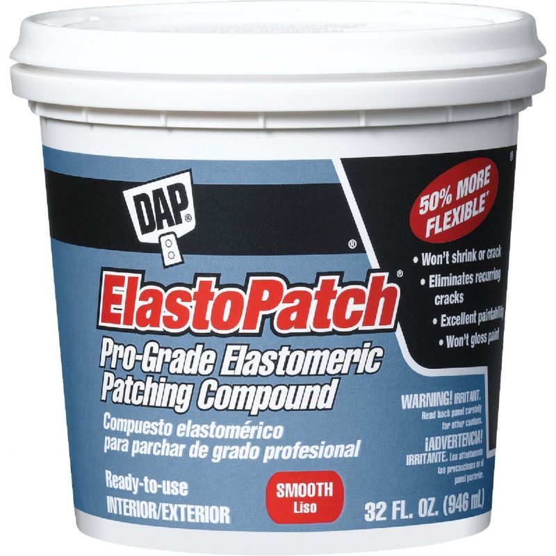 DAP ElastoPatch Elastomeric Patching Compound White, 1 Qt.