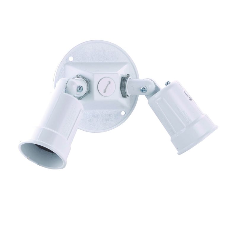 Hubbell 5625-1 Lamp Holder, 120 V, 75 to 150 W, White White