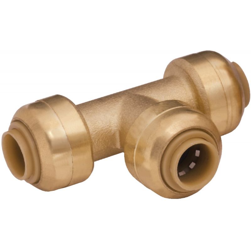 SharkBite Brass Push-to-Connect Tee 1/4 In. X 1/4 In. X 1/4 In. (3/8 In. OD)