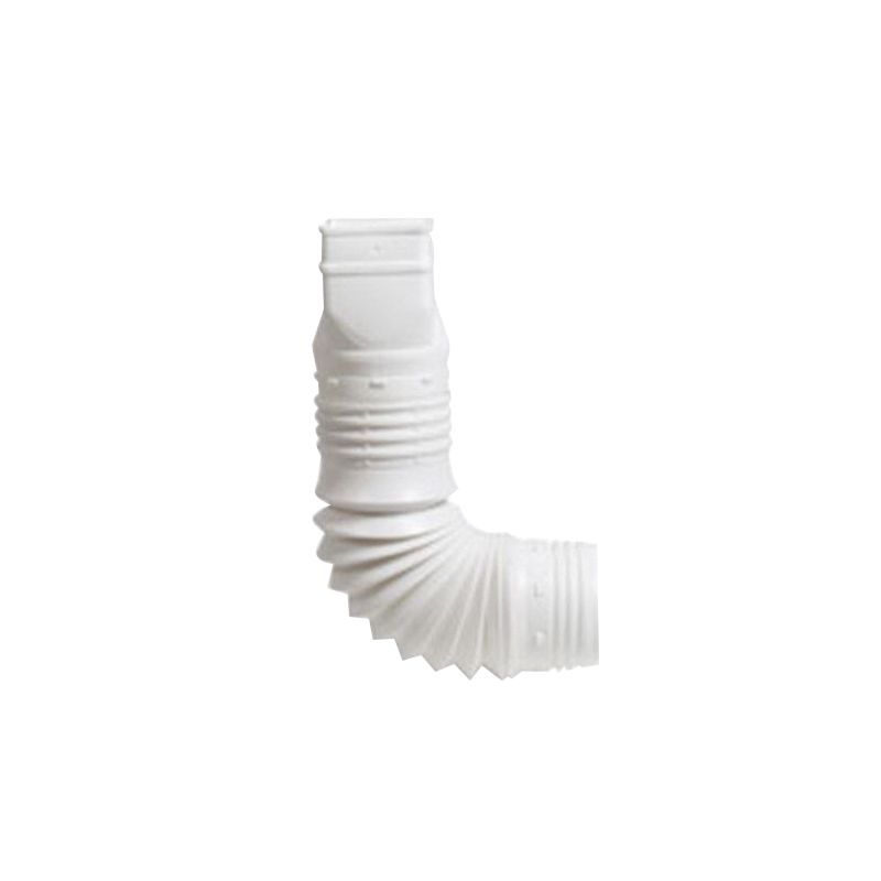 Euramax ADP53117 Downspout Adapter, White White