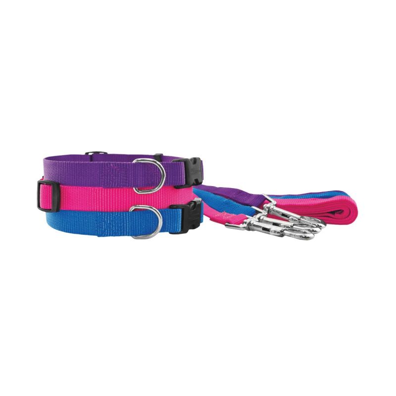 Ruffin&#039;It 34141 Adjustable Dog Collar, 10 to 16 in L, 5/8 in W, Nylon, 1/EA