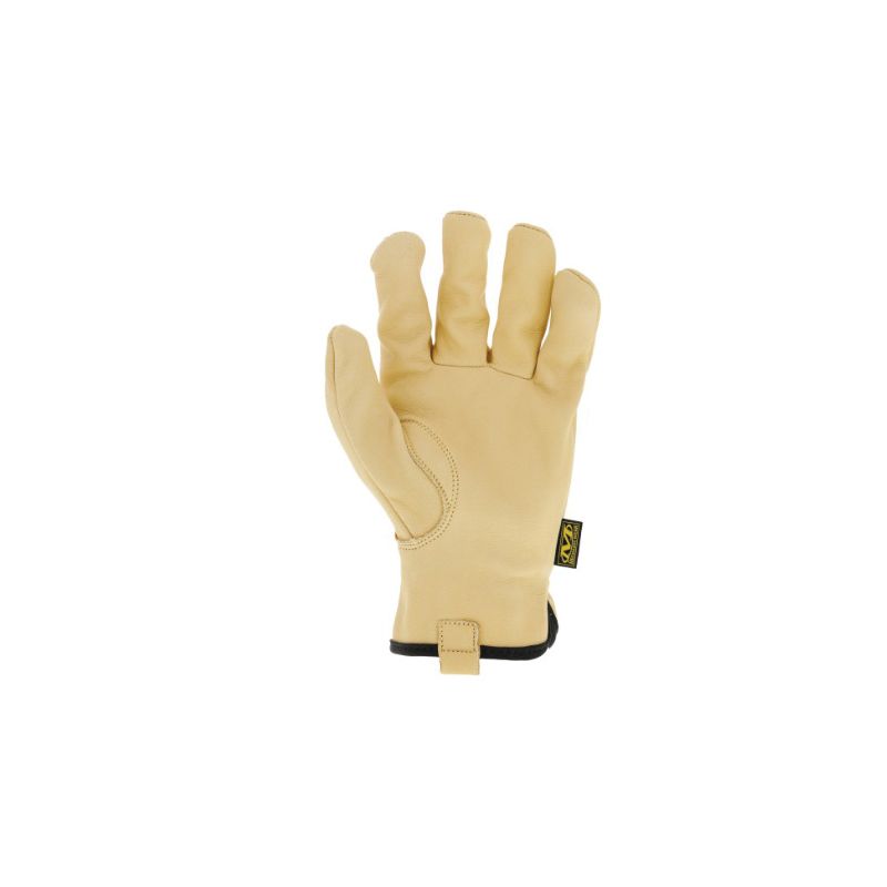 Mechanix Wear LDCW-75-010 Gloves, L, 10 in L, Keystone Thumb, Elastic Cuff, Leather, Tan L, Tan
