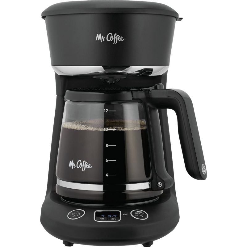 Mr Coffee 12-Cup Auto Shutoff Coffee Maker 12 Cup, Black