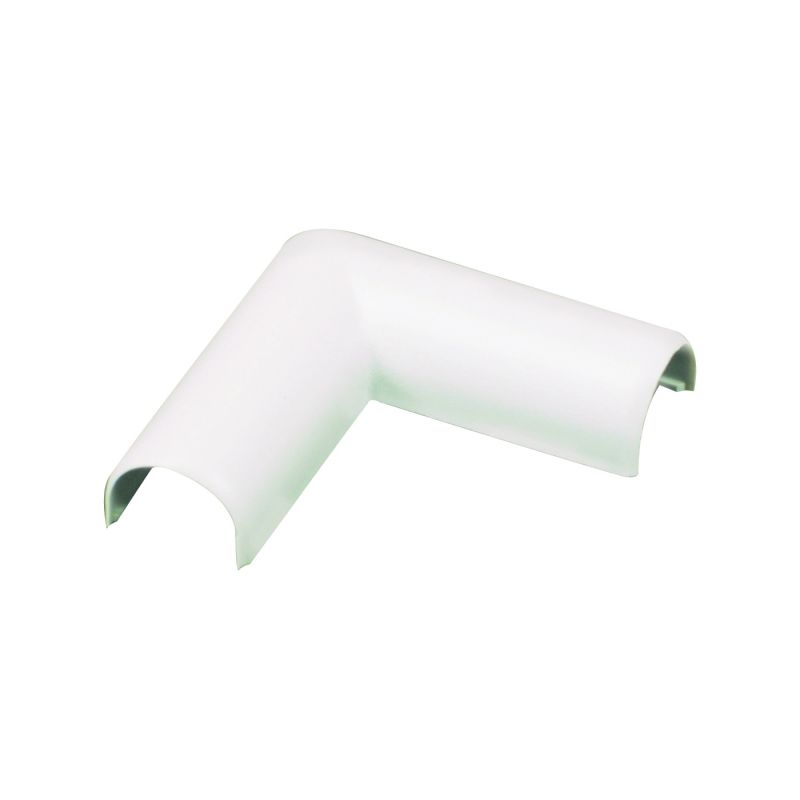 Wiremold C16 Wireway Elbow, Flat, PVC, White White