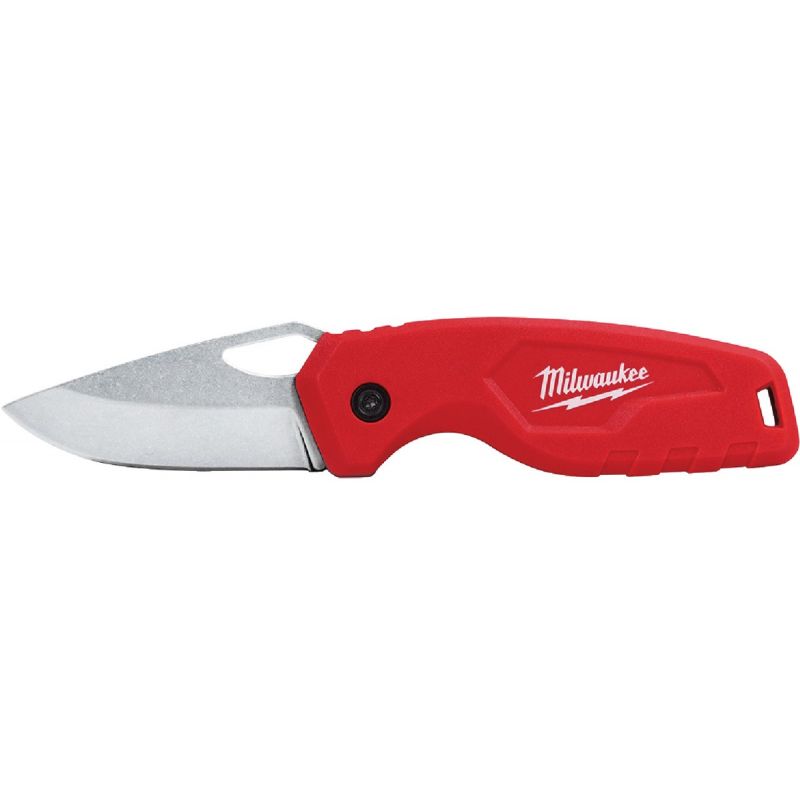 Milwaukee FASTBACK Compact Folding Knife Red, 2-1/2 In.