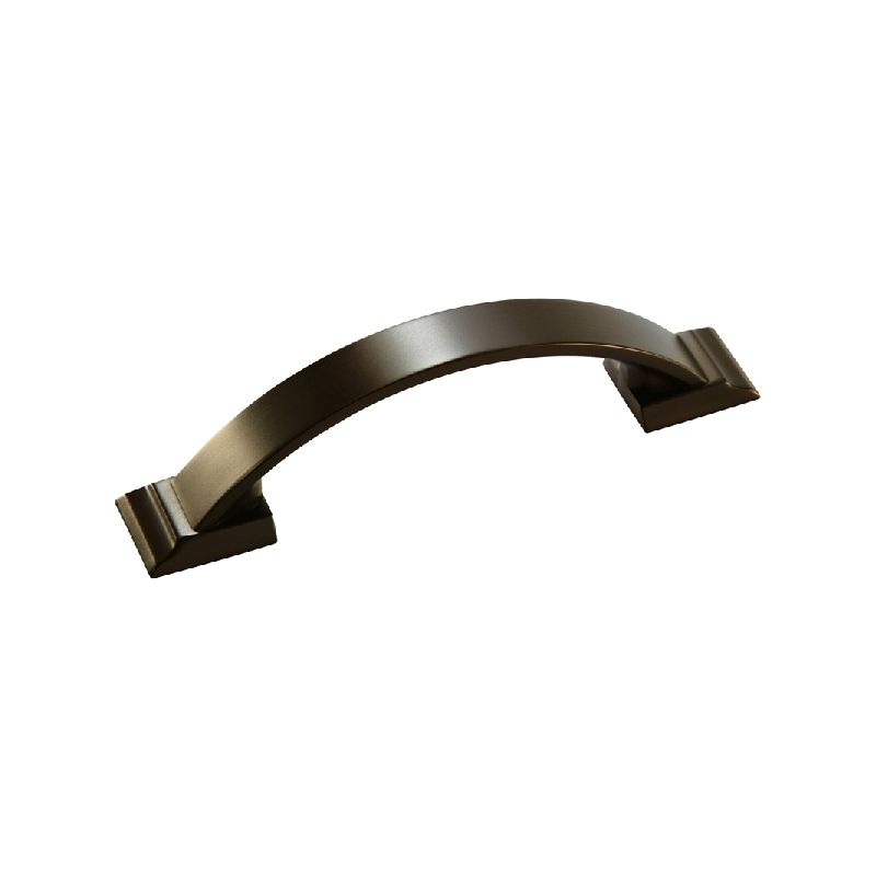 Amerock Candler Series BP29349CBZ Cabinet Pull, 4-3/8 in L Handle, 3/4 in H Handle, 1-1/8 in Projection, Zinc, Bronze Caramel, Transitional