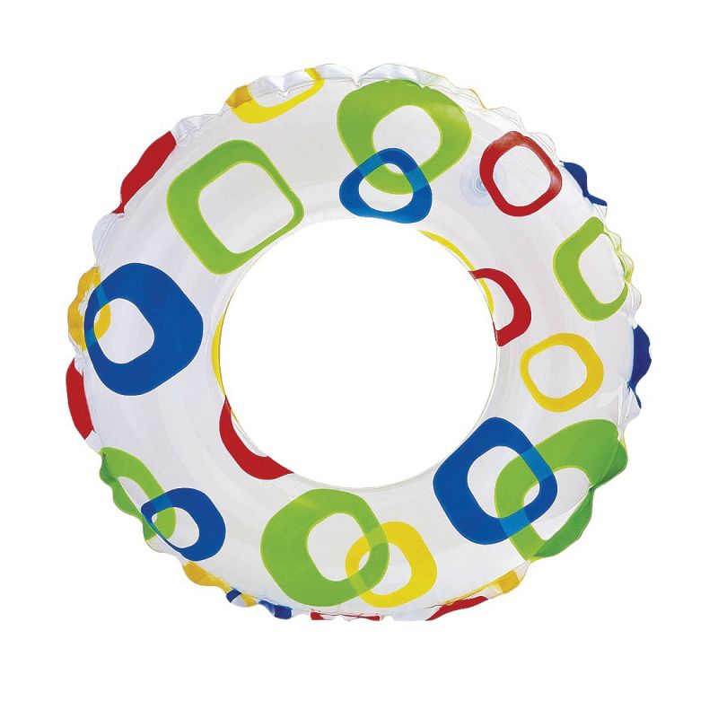 INTEX 59230EP Lively Print Swim Ring, Vinyl, Assorted Assorted (Pack of 36)