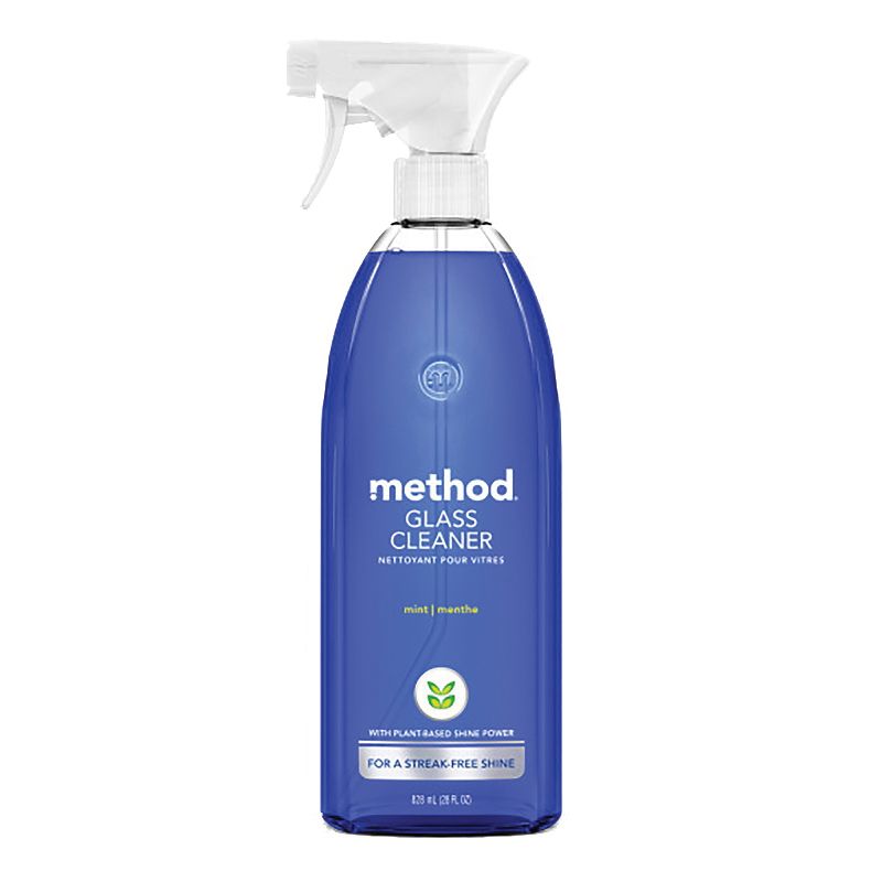 method 3 Glass and Surface Cleaner, 28 oz Bottle, Liquid, Mint