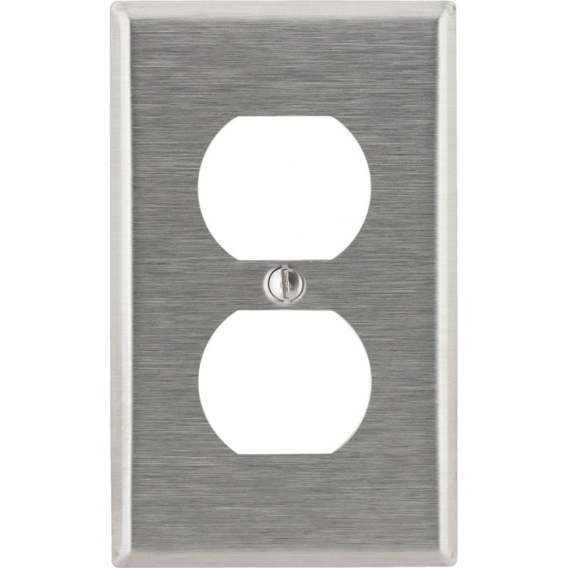 Leviton Stainless Steel Outlet Wall Plate Stainless Steel