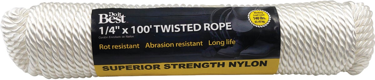 Buy Do it Best Twisted Nylon Packaged Rope White