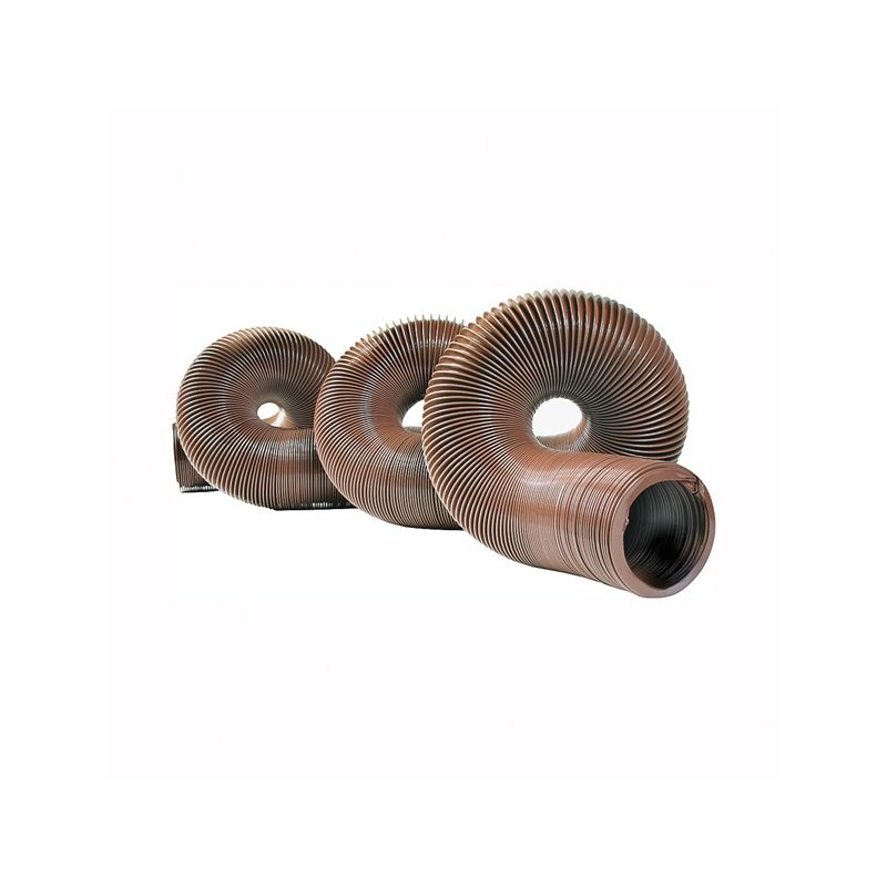 Camco 39631 Sewer Hose, 20 ft Extended, 32 in Compressed L, HTS Vinyl, Brown Brown