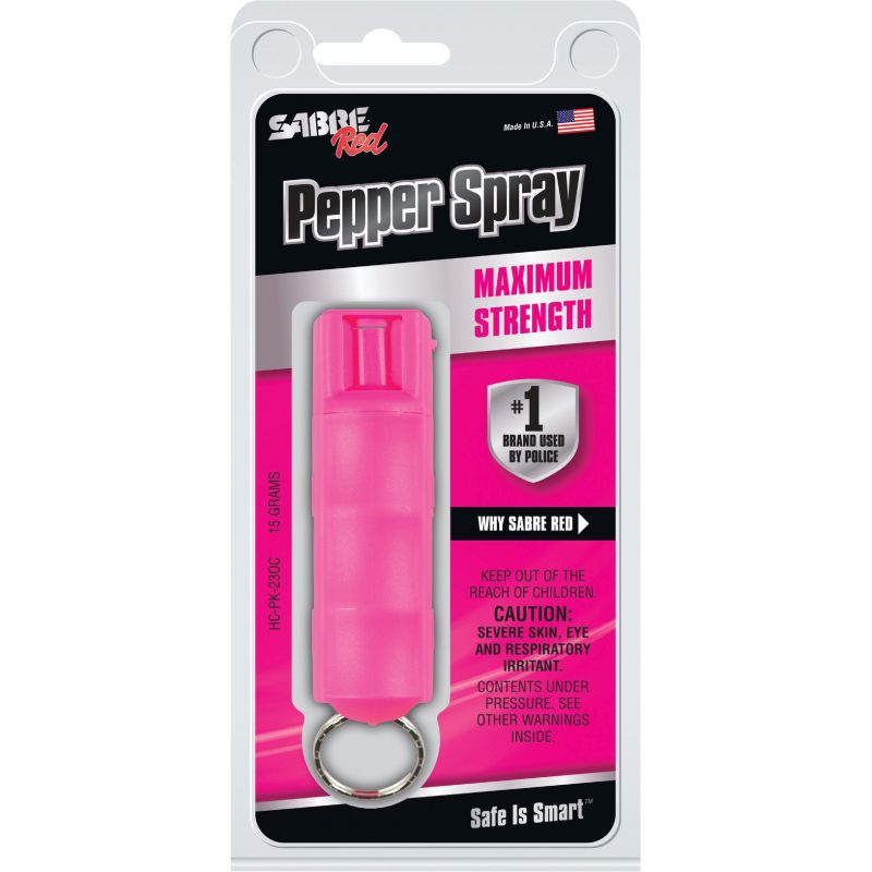 Sabre Red Self-Defense Pepper Spray Pink, 0.50 Oz.