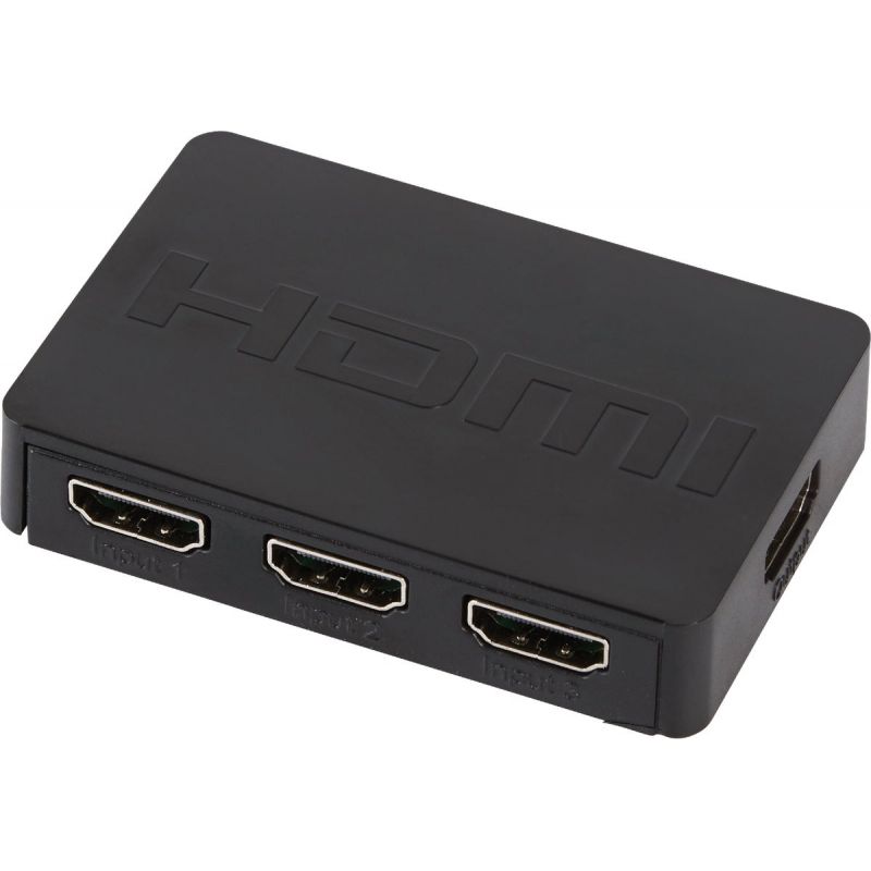 RCA 3-Port HDMI Switcher Adapter Black