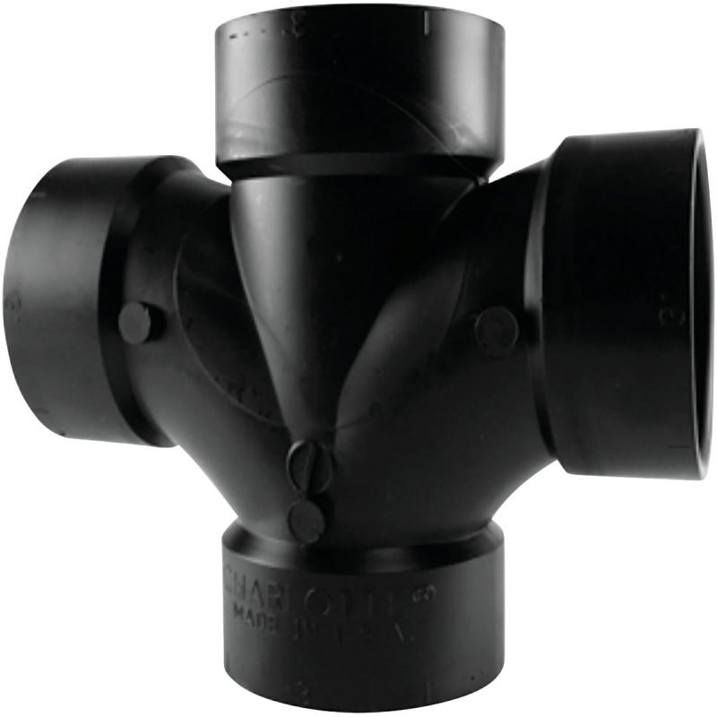 Charlotte Pipe Double Sanitary ABS Waste &amp; Vent Tee 2 In.