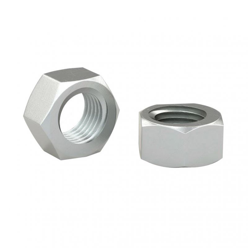 Reliable FHNZM5MR Hex Nut, Metric, Coarse Thread, M5-0.8 Thread, Steel, Zinc (Pack of 5)