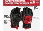 Milwaukee Impact Cut Level 5 Goatskin Leather Work Gloves M, Red &amp; Black