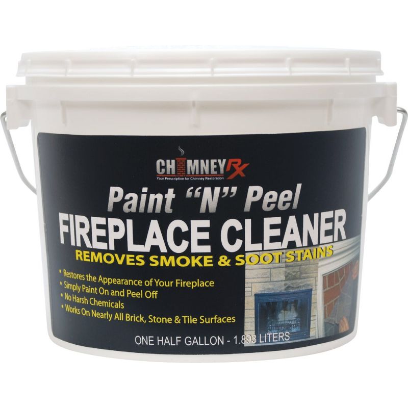 Chimney RX Paint-N-Peel Fireplace Masonry Cleaner 1/2 Gal., Paintable