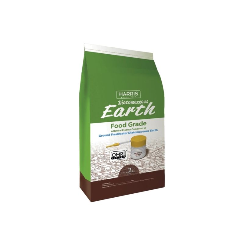 Harris DE-FG2P Diatomaceous Earth with Powder Duster, Powder, 2 lb, Bag White