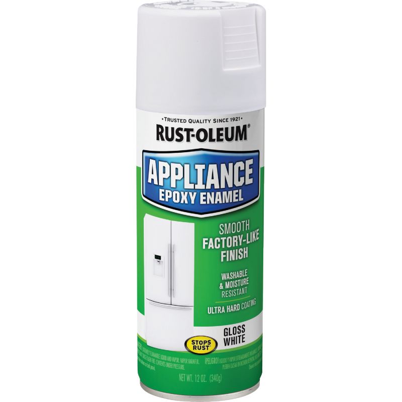 Rust-Oleum Epoxy Appliance Spray Paint White, 12 Oz.