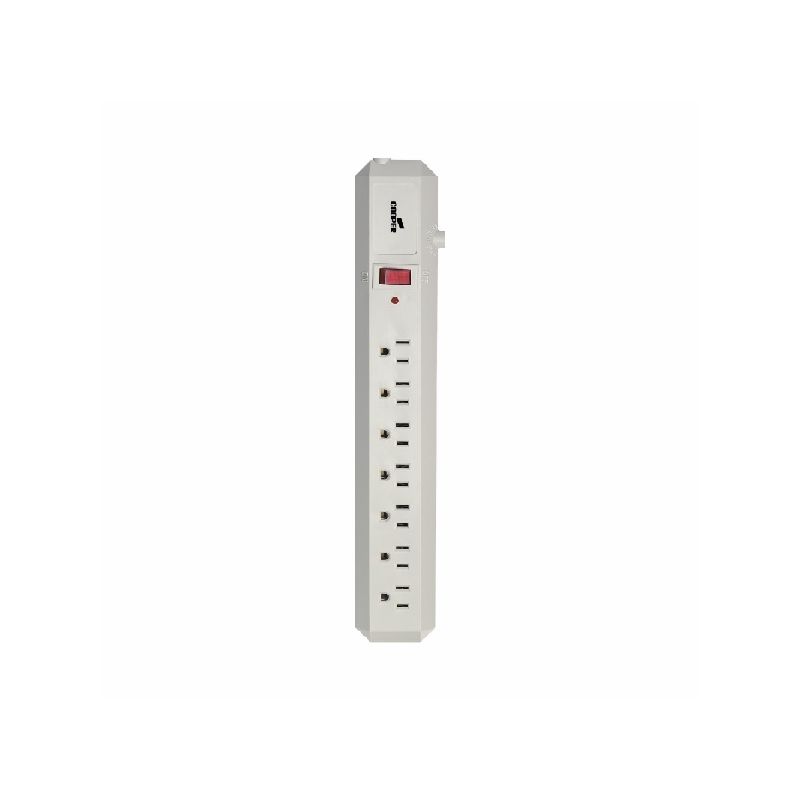Eaton Wiring Devices 1176V Surge Protection Power Strip, 2 -Pole, 125 V, 15 A, 7 -Outlet, 70 J Energy, Ivory Ivory