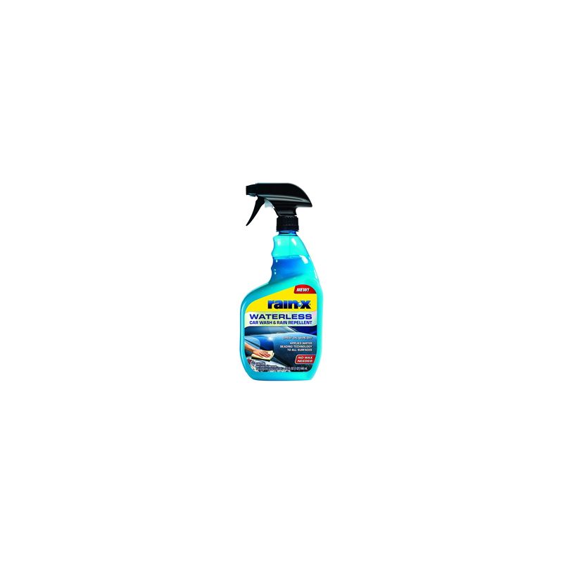 Rain-X 620100W Waterless Car Wash and Rain Repellent, 32 fl-oz Spray Bottle, Liquid, New Car Opaque White
