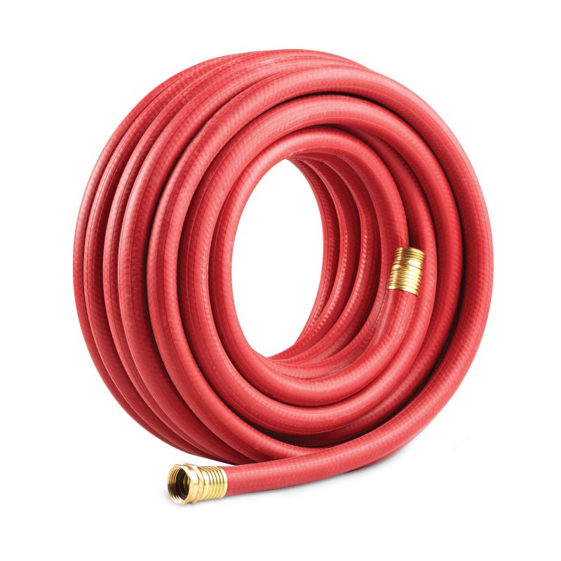 Gilmour 818571-1001 Professional Hose, 3/4 in, 75 ft L, GHT, Brass/Metal/Rubber, Red Red