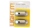 Light It Drawer LED Battery Tap Light Silver