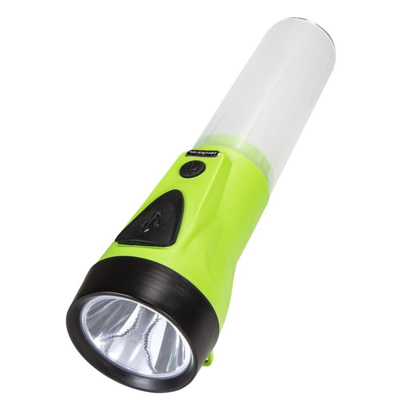 Dorcy Adventure Series 41-3747 Rechargeable Power Light, 1500 mAh, Lithium-Ion Battery, LED Lamp, 820 ft Beam Distance Clear/Green