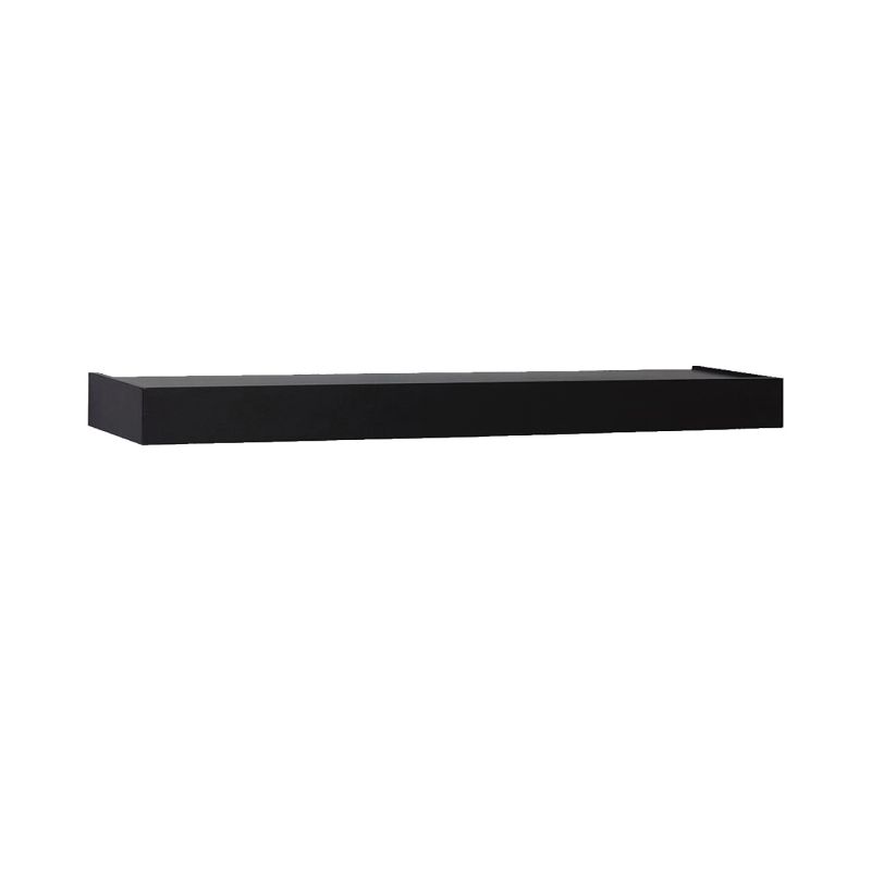 Shelf-Made 0140-36BK Floating Shelf, 30 lb, 1-Shelf, 8-1/2 in L, 36 in W, Wood Black