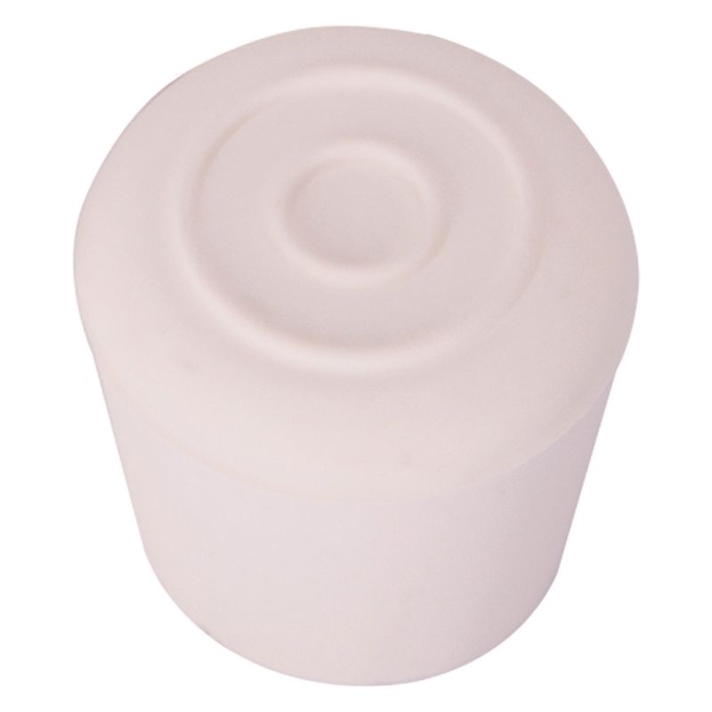 ProSource FE-50646-B Furniture Leg Tip, Round, Rubber, White, 1-1/8 in Dia, 1.6 in H White (Pack of 48)