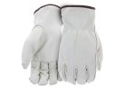 Boss B81192-L Work Gloves, Men&#039;s, L, 8 to 8-3/8 in L, Keystone Thumb, Slip-On Cuff, Cowhide Leather, Natural L, Natural