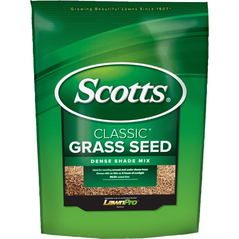 Scotts Classic Dense Shade Grass Seed Fine Texture, Dark Green Color