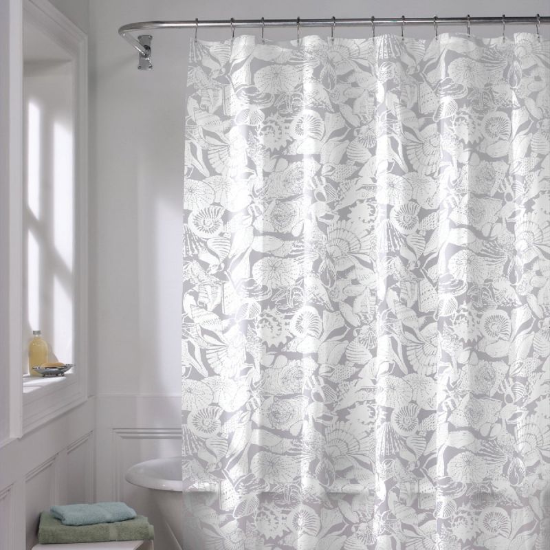 Zenith Zenna Home Shower Curtain Set White/Gray