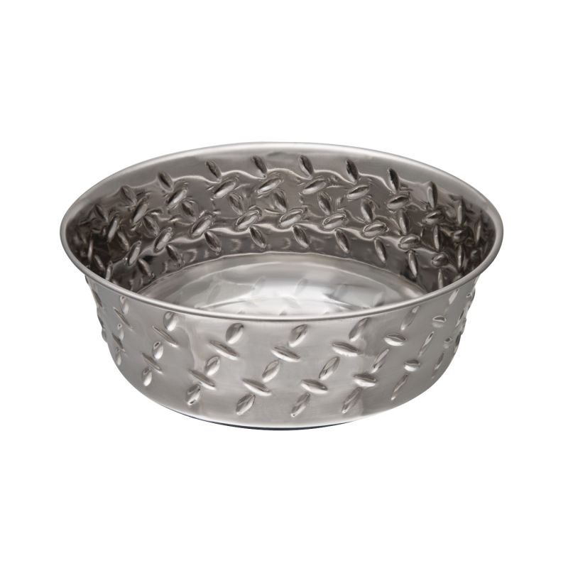 Loving Pets 7254 Pet Feeding Dish, S, 1 pt Volume, Stainless Steel, Silver S, Silver