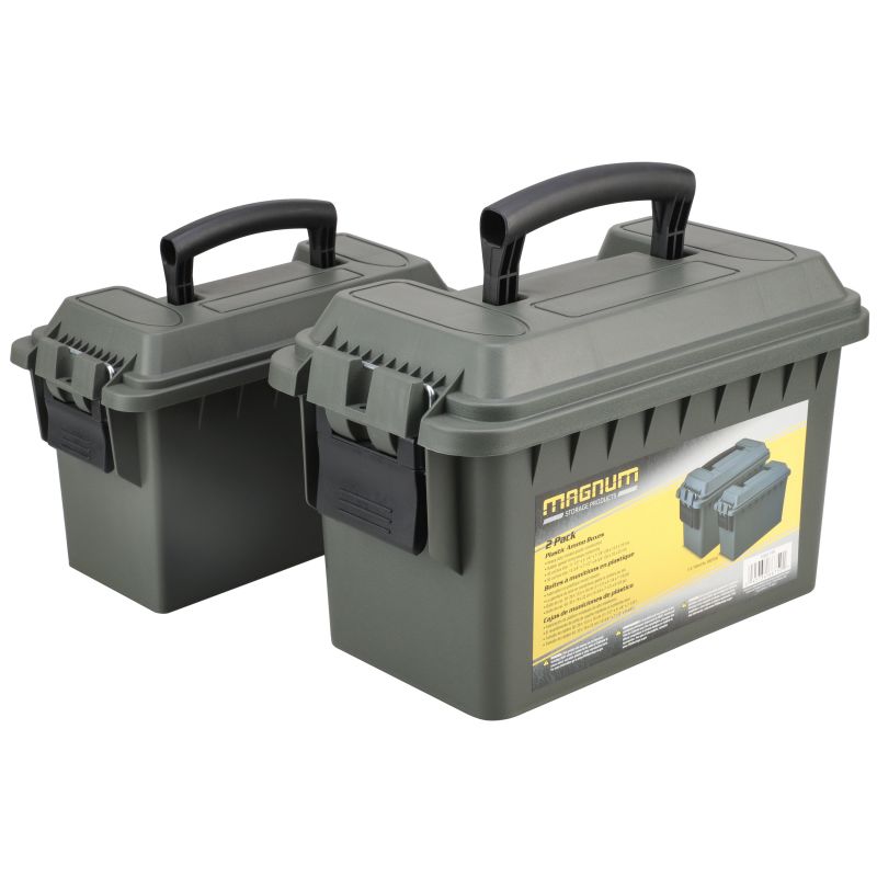 Buy Magnum Tactical Storage Box, 13-3/4 in 50 Caliber & 11-1/2 in 30  Caliber L, 30 Caliber 50 Caliber Capacity 30 Caliber 50 Caliber (Pack of 6)