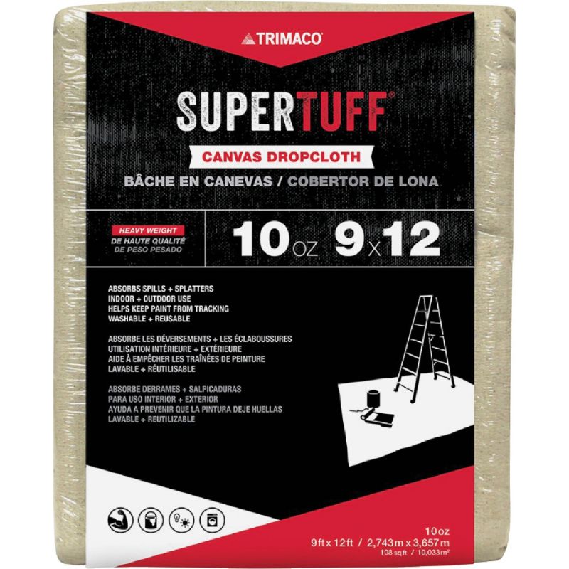 Trimaco SuperTuff Premium Canvas Drop Cloth Tan