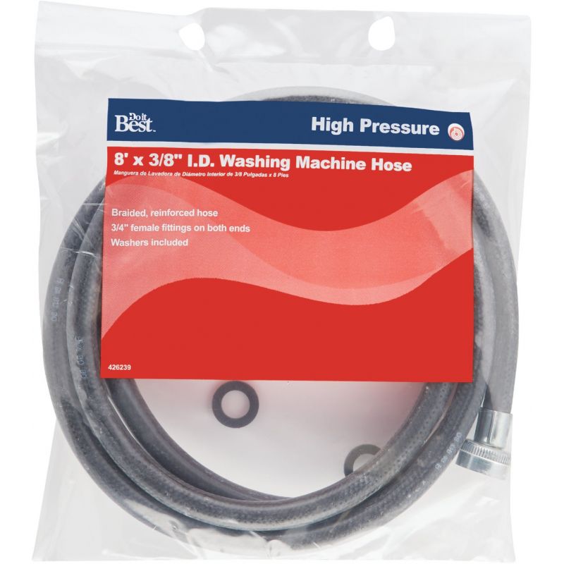 Do it Washing Machine Inlet Pressure Hose 3/4&quot; X 3/4&quot; FGH X 8&#039;