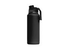 Orca ORCHYD34BK/BK/BK Hydration Bottle, 34 oz, 18/8 Stainless Steel, Black, Powder-Coated 34 Oz, Black