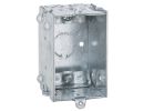 Raco 528 Switch Box, 1-Gang, 1-Outlet, 7-Knockout, 1/2 in Knockout, Steel, Gray, Galvanized, Bracket Gray