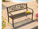 Outdoor Expressions Welcome Bench Black
