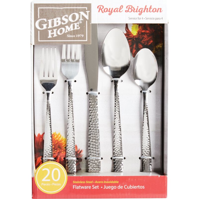 Gibson Home Royal Brighton Flatware Set Silver