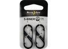 Nite Ize S-Biner S-Clip Key Ring Size 1, Black