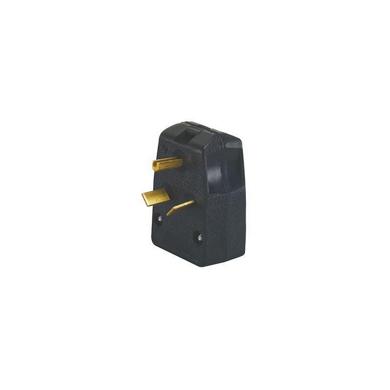 Leviton R50-00287-00T Electrical Plug, 3 -Pole, 30/50 A, 125/250 V, NEMA: NEMA 10-30P, 10-50P, Black Black