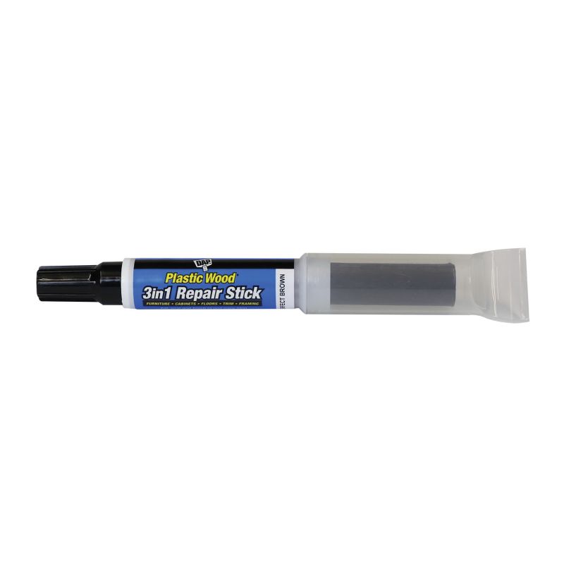 DAP 7079804090 3-in-1 Repair Stick, Solid (Blend Stick), Liquid (Marker), Slight (Blend Stick), Slight Solvent (Marker) Perfect Brown