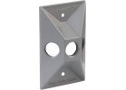 Bell Weatherproof Electrical Outdoor Box Cover 3-Outlet, Gray