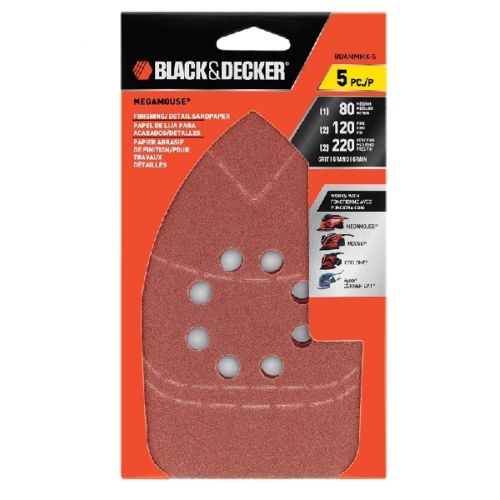 Black+Decker BDAM220 Sanding Sheet, 4.2 in W, 6.8 in L, 2