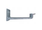 M-D 55401 Foot-Operated Hands-Free Door Pull, 5 in W, 3.4 in D, 1-1/2 in H, Aluminum, Satin Nickel Silver
