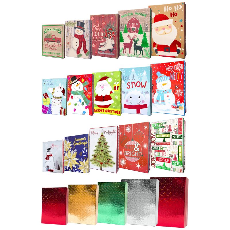 Hometown Holidays 69529 Box Apparel Set, 12 in W, 16.5 in H, Paper, Assorted Color Design Assorted Color &amp; Design