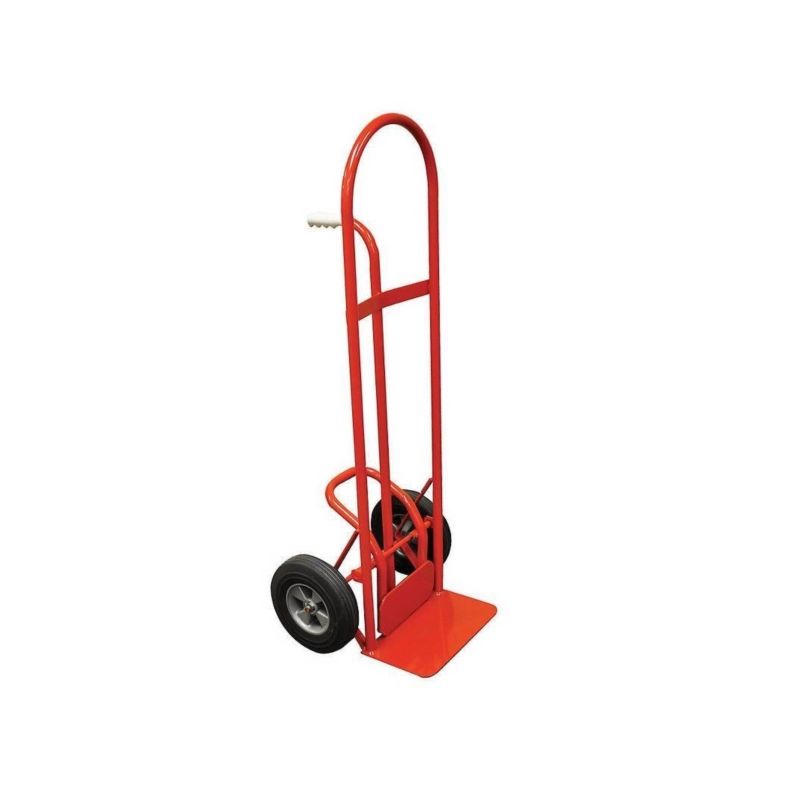 Milwaukee Hand Truck 47025 Hand Truck, 14 in W Toe Plate, 8 in D Toe Plate, 800 lb, Puncture Proof Caster