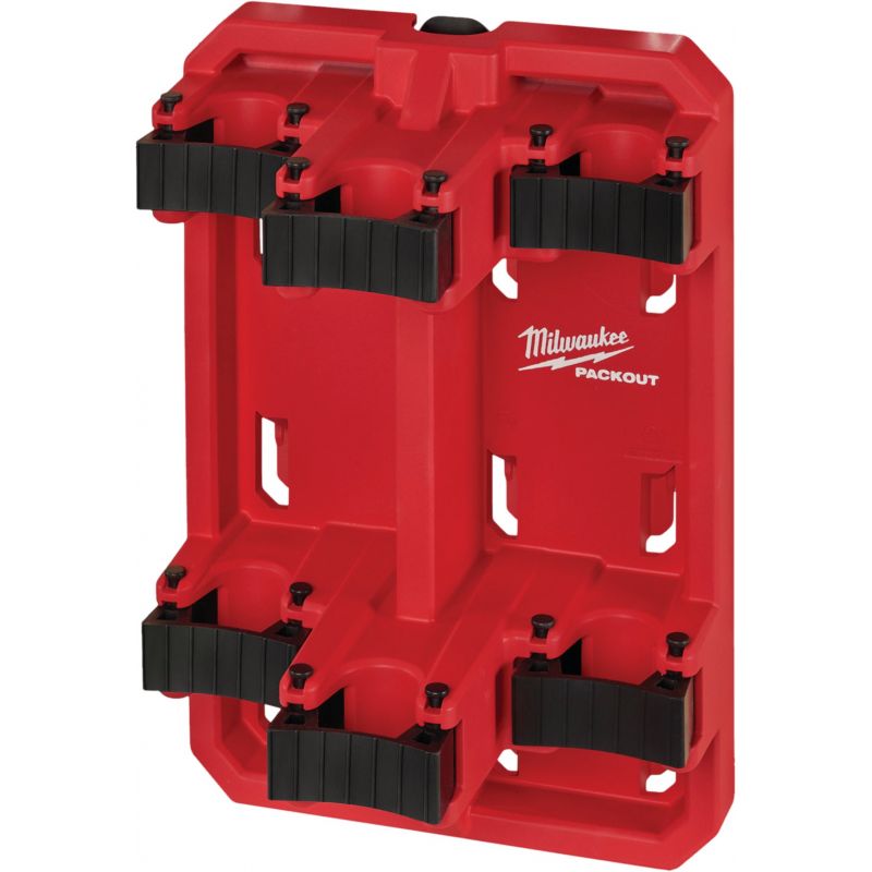 Milwaukee PACKOUT Long Handle Tool Rack Red